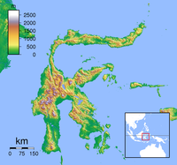 UPG trên bản đồ Sulawesi