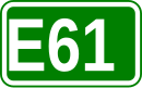 Zeichen der Europastraße 61