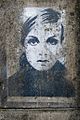 Modelio Twiggy grafitis Krokuvoje (Lenkija)