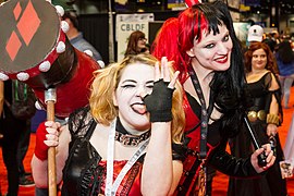 Two Harley Quinns - C2E2 2015 (17283698155).jpg