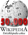 50 000e article sur Wikipedia en basque, 11 janvier 2010.