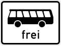 Zusatzzeichen 1024-14 Kraftomnibus frei