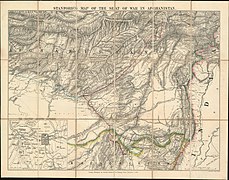 1880 Stanford's Map of Afghanisgan during the Second Anglo-Afghan War.jpg