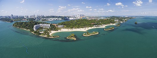 セントーサ島全景（2016年2月）