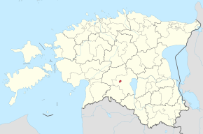 Kart over Viljandi kommune