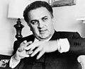 Q7371 Federico Fellini geboren op 20 januari 1920 overleden op 31 oktober 1993