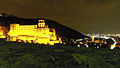 Heidelberg and its castle at night