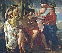 La inspiración del poeta, 1624-1633, óleo sobre lienzo, 183 × 213 cm, Museo del Louvre, París
