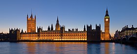 Palais de Westminster, siège du Parlement britannique.