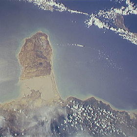 Image satellite de la péninsule de Paraguaná.