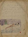 Manuscrit Cahier pour Aline, aquarel·la, 1893