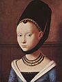 『若い女の肖像』 ペトルス・クリストゥス（1470年頃）
