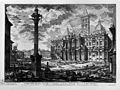 Giovanni Battista Piranesi: Veduta della Basilica di Santa Maria Maggiore con le due Fabbriche laterali di detta Basilica