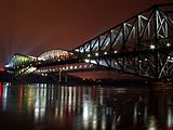 Quebec Bridge at night