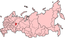 Circondario dei Komi-Permiacchi – Localizzazione