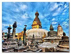 Swayambhunath templom a Katmandu-völgyben