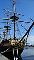 Three masts "Etoile du Roy"in the port of Saint-Malo