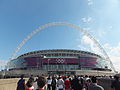 Wembley Stadium, local onde se jogaram os jogos de futebol mais importantes.