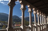 Logie în stil gotic venețian a Castelului Buonconsiglio din Trento.
