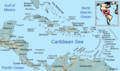 Carte générale de l'espace caraïbe