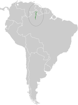 Distribución geográfica del hormiguero del Branco.