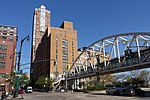 Thumbnail for File:Chambers St West St td (2022-04-30) 08 - Tribeca Bridge, Stuyvesant High School.jpg