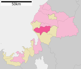 Situering van Echizen in de prefectuur Fukui