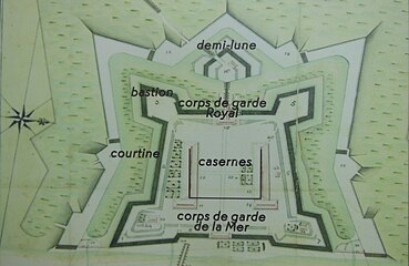 Plan du Fort Médoc