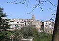 Panorama di Formello, con il campanile della chiesa di San Michele Arcangelo (o Sant'Angelo).