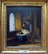 Jacob van spreeuwen, uno scienziato nel suo studio con lezione di vanità, 1630 ca. 01.JPG