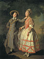 E. N. Jrushchova y la Princesa E. N. Jovanskaya, 1773.