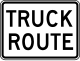 Zeichen R14-1 Lkw-Route