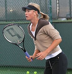 Mariya Xarápova en o Máster d'Indian Wells de 2006
