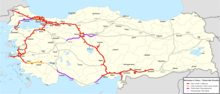 Vorschaubild für Liste der Autobahnen in der Türkei