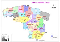 Mudhol Taluk Map