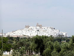 The village of Ostuni that lends its name to the DOC region