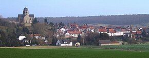 View of Sponheim with the abbey