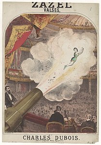 Poster advertising Rossa Matilda Richter's circus show at the Royal Aquarium