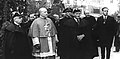 Image 12Enthronement as Co-Prince in 1942 of Bishop Ramón Iglesias (centre). The local comite was led by Francesc Cairat (left), the First General Syndic with the longest regencie, from 1936 to 1960. (from Andorra)