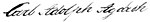 Signature of Carl Adolph Agardh
