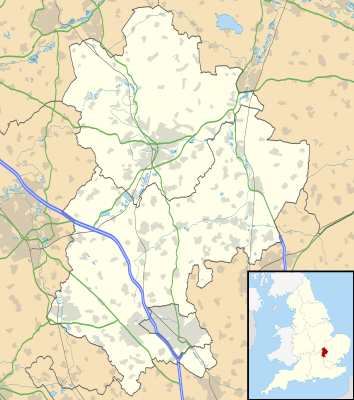Location map United Kingdom Bedfordshire