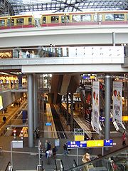 The train station inside