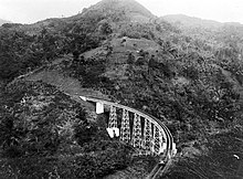 COLLECTIE TROPENMUSEUM Een spoorbrug over de Tjiherang tussen Malangbong en Tjipeundeuj Preanger West-Java TMnr 10007518.jpg