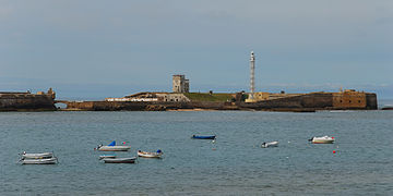 Castillo de San Sebastián, Cádiz, Northeast view 20090418 1.jpg