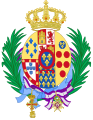 Coat of arms as Princess of the Two Sicilies and Bourbon 1946-1996
