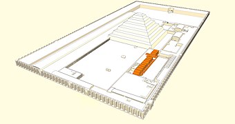 Position des chapelles de la fête Sed.