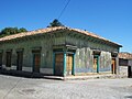 La esquina de la plaza de Amapala