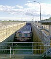 Schleuse Fessenheim unterhalb des Kernkraftwerkes