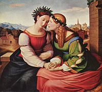 Friedrich Overbeck — Italia eta Germania alegoria