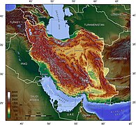 Topografía de Irán.